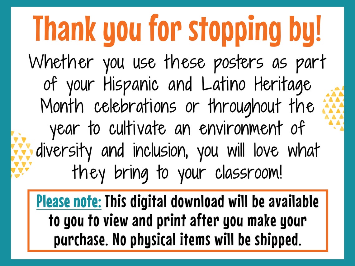 Hispanic Heritage Month Posters in Spanish With Inspirational Quotes ...