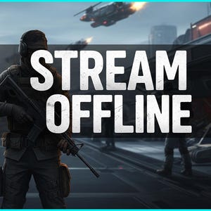 Twitch, Youtube och Kick Stream OFFLINE-skärm
