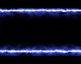 Electric animated webcam overlay Twitch Youtube streaming