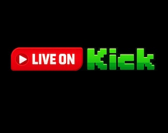 Live On Kick Animated Logo For Live Streaming