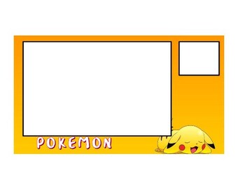 Pokemon Game Frame Overlay Twitch Youtube Facebok
