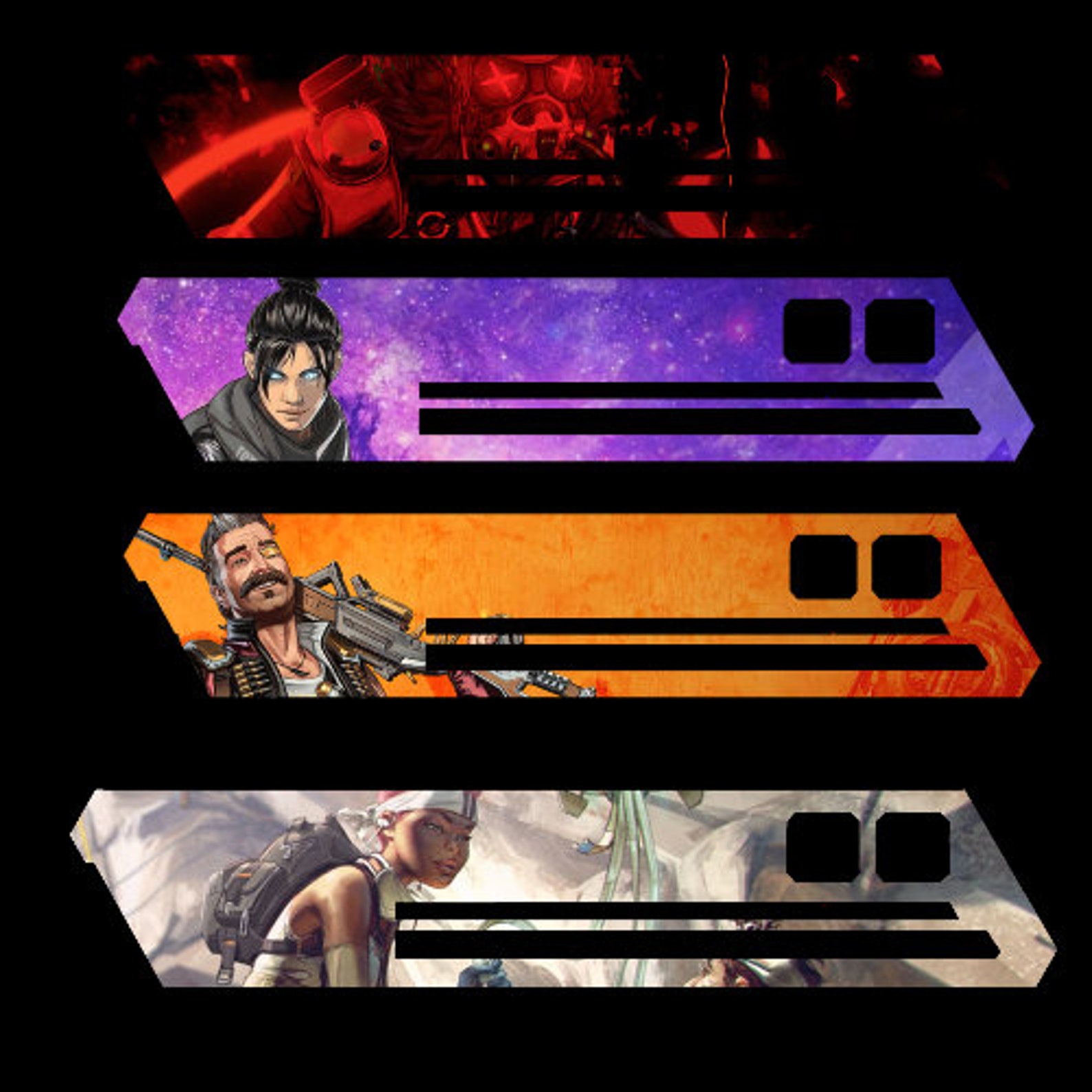 Apex Legends Health Bar Overlay OBS Twitch Youtube Facebook Streaming 