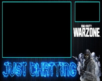 Warzone Overlay Just Chatting Animated Twitch Youtube Facebook