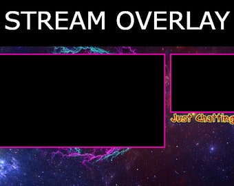 Just Chatting OBS STREAM OVERLAY twitch  facebook scene