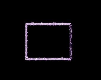 Animated Webcam Frame Purple Twitch Facebook Youtube