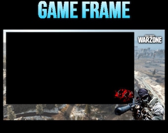Warzone Call of Duty Game Frame Overlay Streaming Twitch, Youtube, Facbook