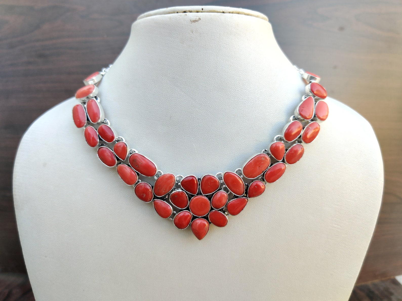 Antique Italian Coral Necklace Natural Undyed Italy Coral Etsy