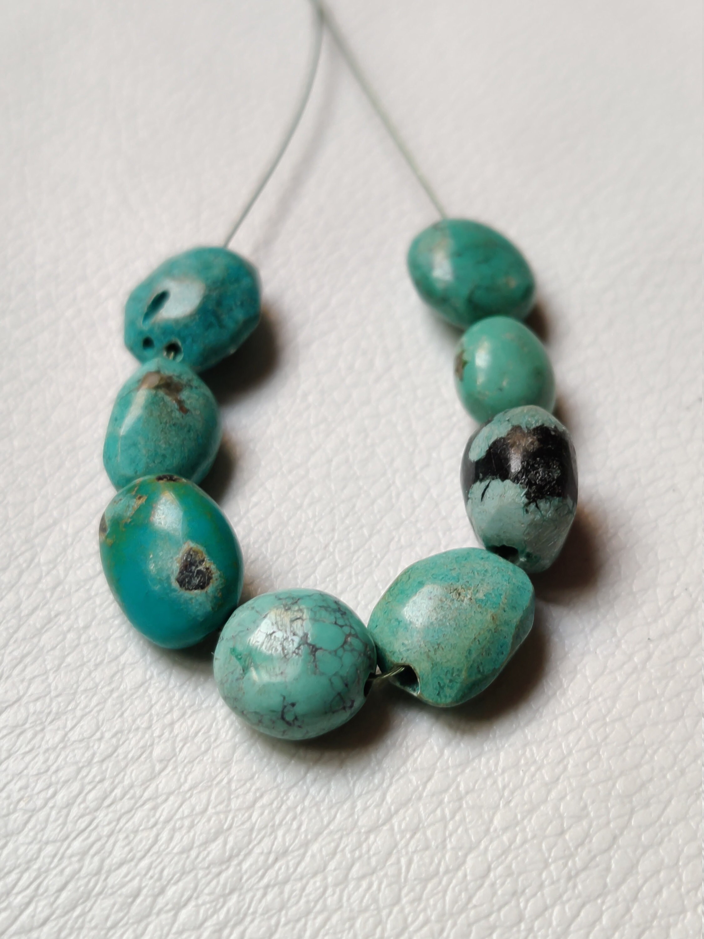 Turquoise Tumble Beads Turquoise Natural Gemstone Beads | Etsy