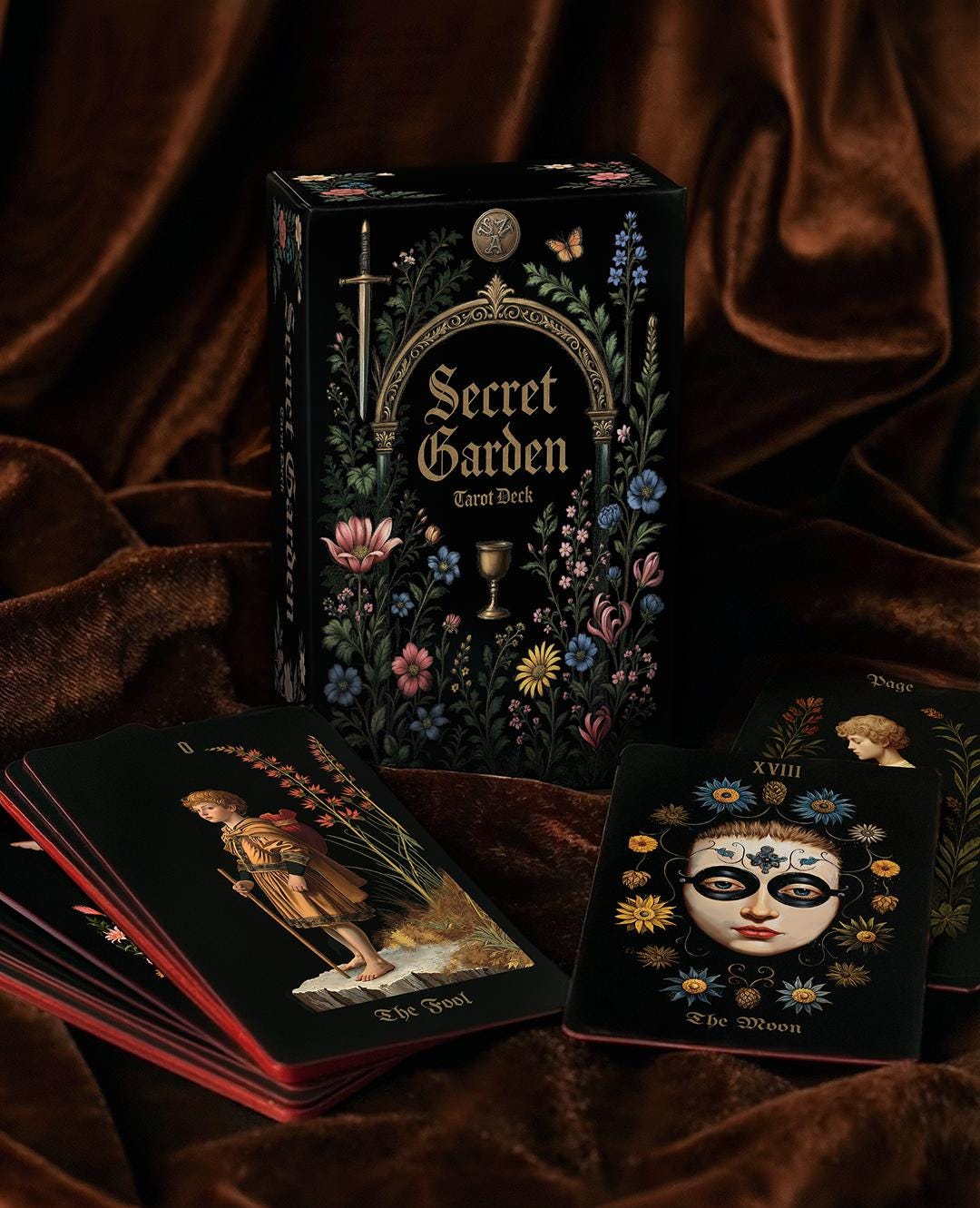 Secret Garden Tarot Set – Tarot Deck + Companion Art Book