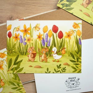 Tiere auf Wanderung - A6 Print | Postkarte