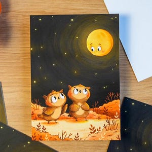 Eulen - A6 Print | Postkarte