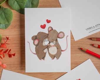 Bacio del topo - Stampa A6 | cartolina