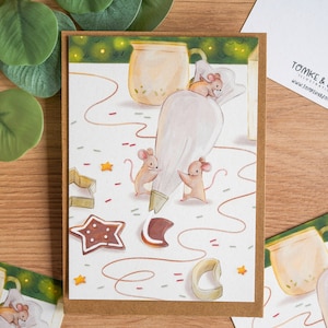 Souris à pâtisserie - A6 Print | carte postale