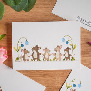 Famille de souris - A6 Print | carte postale