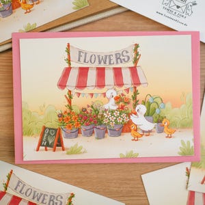 Fleuriste - Impression A6 | carte postale avec enveloppe