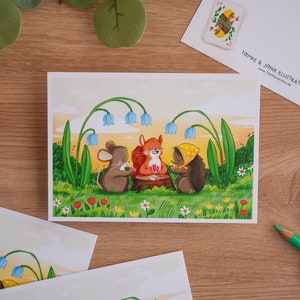Tier Kartenspiel - A6 Print - Postkarte