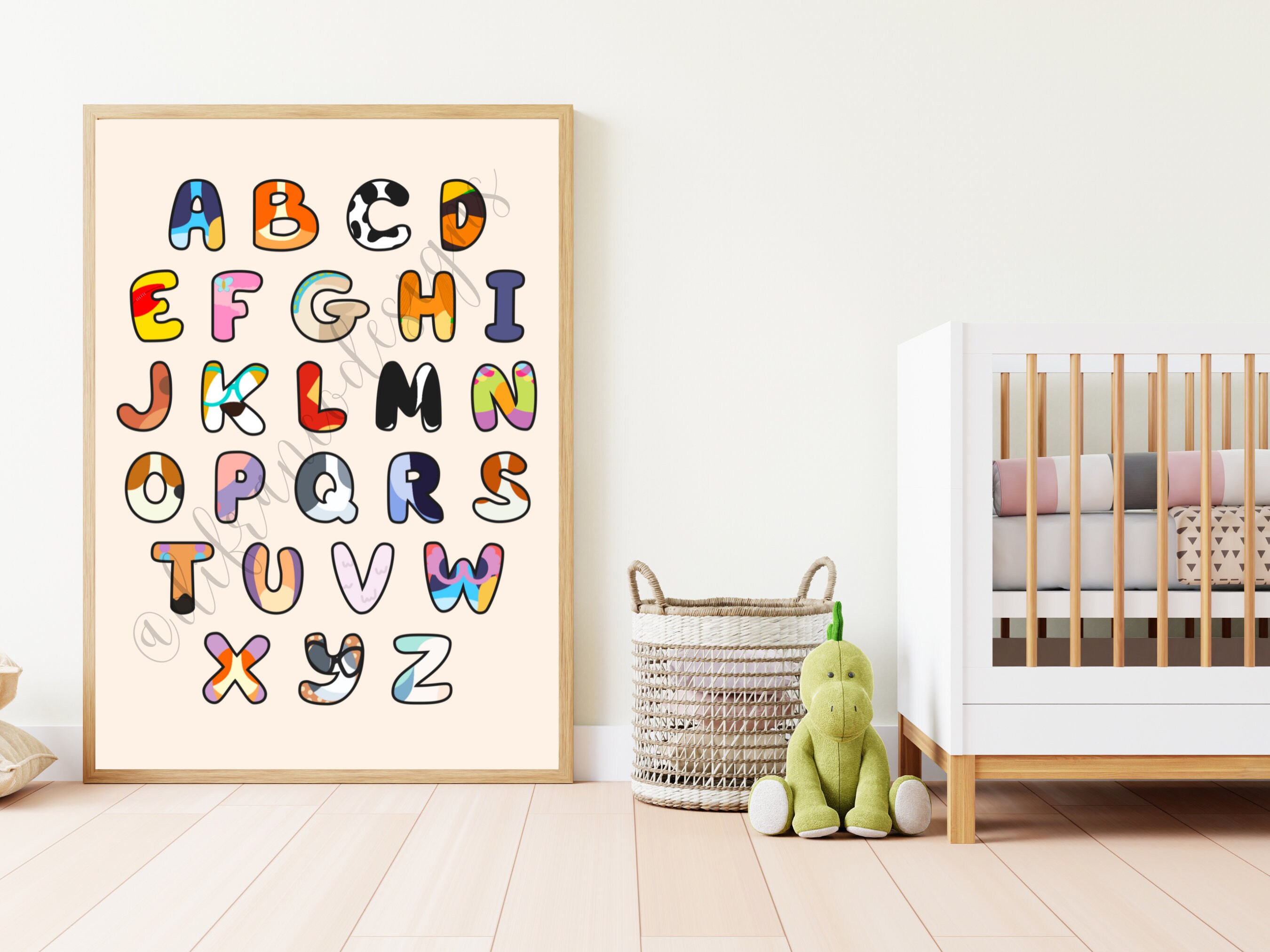 Wackadoo | Bluey Inspired Alphabet Printable | Abcs | Nursery | Kids ...