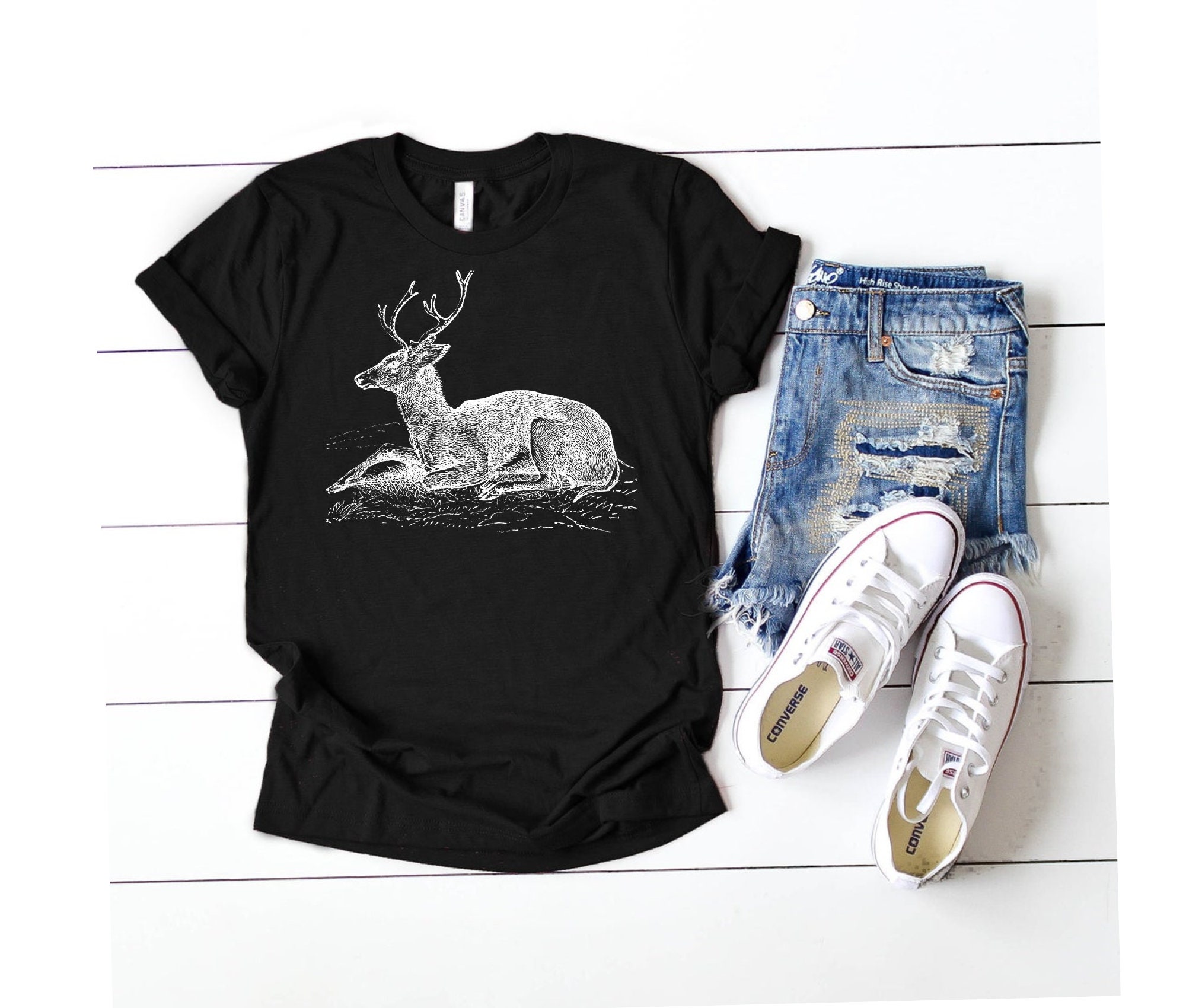 mens shirts with deer on them