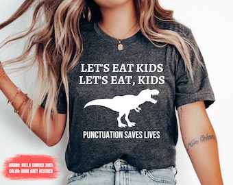 Funny Grammar Shirt, Punctuation Shirt, English Teacher Shirt, Funny Punctuation Shirt, Commas shirt back to school shirt Kindergarten OK