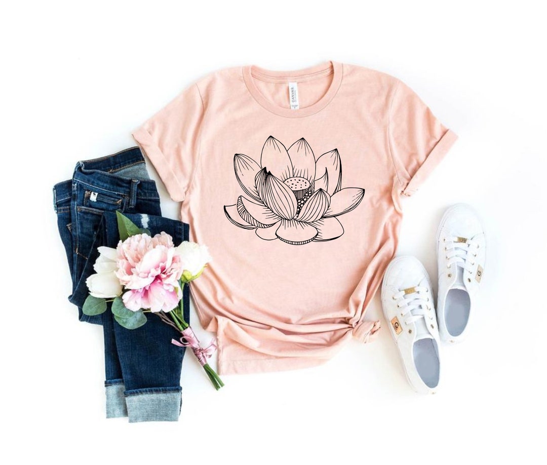 Lotus Flower Shirt Lotus Shirt Zen Meditation Gift No Mud No - Etsy