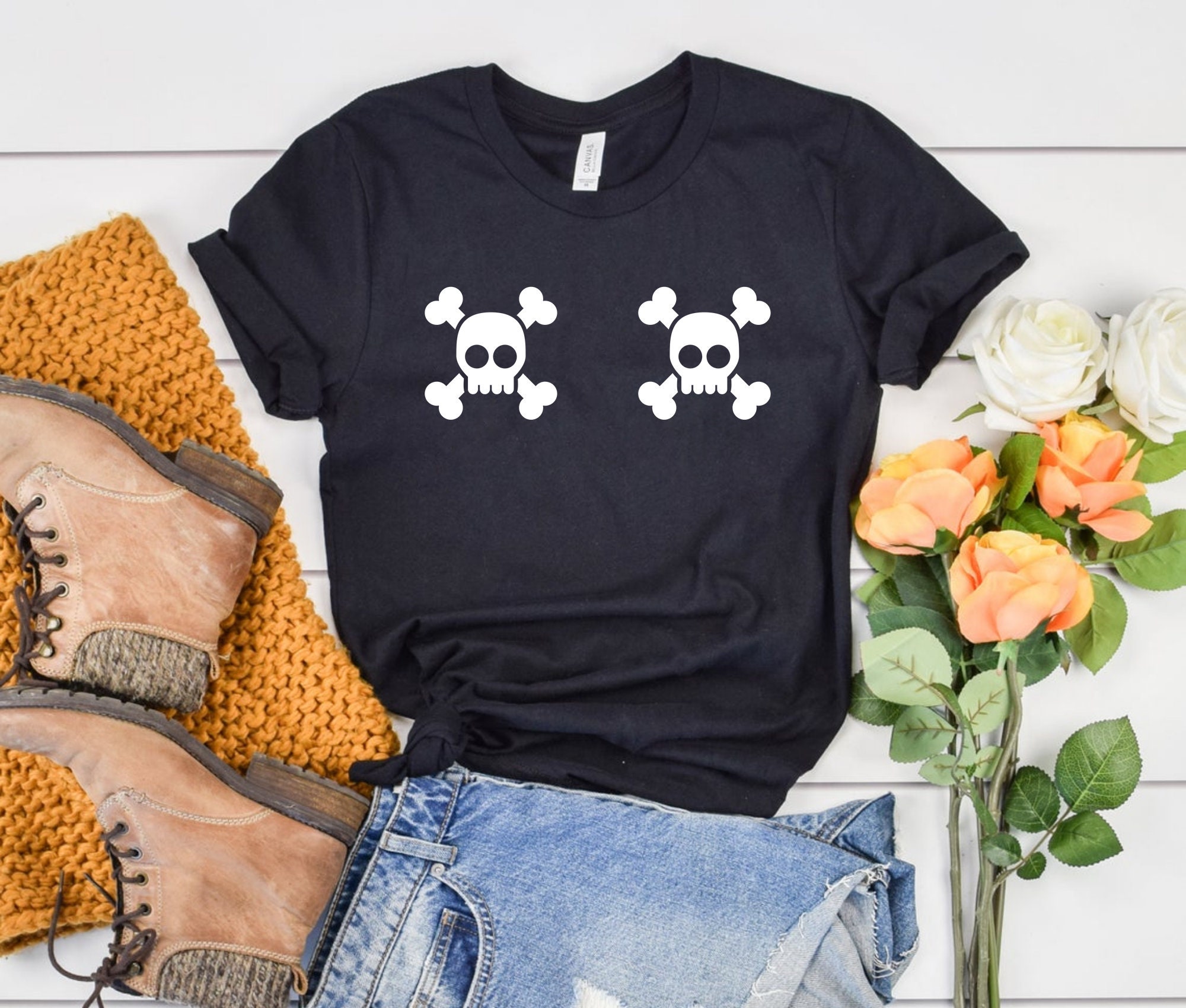 Skull Shirt Bohemian Graphic Tee Boho 