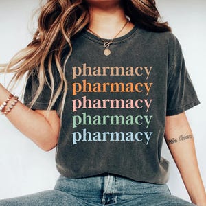 Boho Pharmacy Shirt, Pharmacy Tech Shirt For Pharmacist, Pharmacy Technician Student Crew Neck, Graduation Gift, T-Shirt