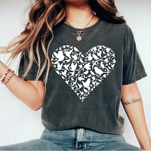 Bird Shirt Cute Birds Shirt Womens Bird Shirt Bird Lover Gift Bird Birthday Gift Mothers Day Gift Idea Bird Tshirt