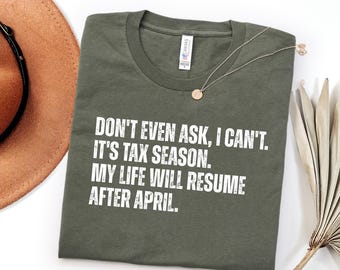 Camiseta de contable, regalos divertidos para la temporada de impuestos, camisetas humorísticas para contables, regalo de Navidad para el título de contabilidad, camiseta divertida de contable