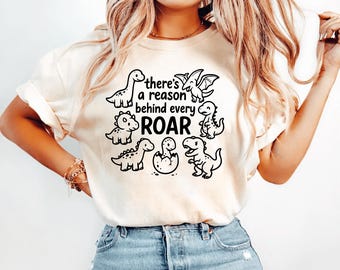 There's A Reason Behind Every Roar Shirt, Special Education Teacher Shirt, Autism Shirt, SPED Teacher Gift, Aba Therapist Tshirt