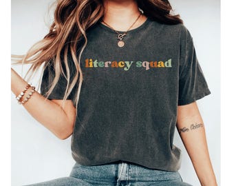 Literacy Squad Shirt, Theatre shirt, Literacy Specialist, Literacy Teacher, Literacy Teacher, Librarian Gift, Back to School Teacher Gift