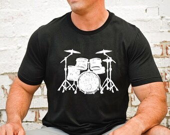 Drummer Shirt, Drum Set Shirt, Drummer Gift, Musician Shirt, Drum Kit Tee, Band Shirt, Gift For Drummer, Music Lover Shirt
