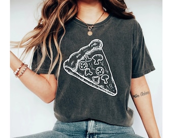 Pizza T-Shirt Pizza Slice Tee bakery shirt, pizza t shirt, baking shirt, food Shirts pizza lover Shirt Party Shirt Cute gift for her