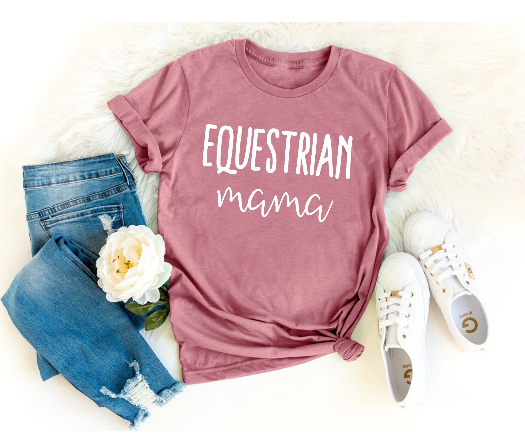 Horse Shirt Equestrian Mom Gift Lover Horseback Riding Clothing