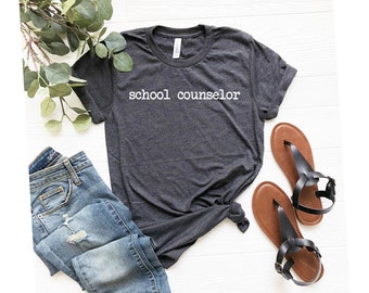 School Counselor Shirt Counselor Shirt Shirts For School Counselors Counselor Tee Teacher Shirts Teacher Tees