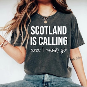Scotland Shirt Scotland Traveling Shirt Scottish Shirt Glasgow Shirt Edinburgh Shirt Scotland Trip Shirts OK