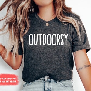 Outdoorsy Shirt Outdoors Camping Vacation Summer Hiking Biking Mountain Climbing Tee Nature Lover Camping Adventures OK