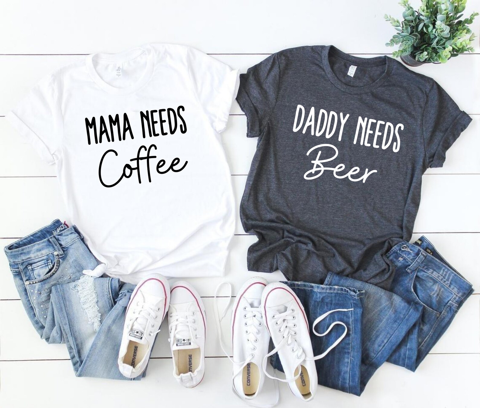mom and dad matching outfits