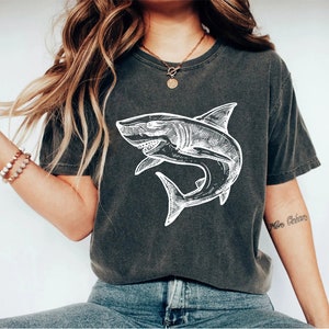 Shark Shirt   Shirt Shark Lover Gift Beach Shirt Animal Lover Shirt Fish Lover Gift Shark Birthday Ocean Gift Unisex Shirt