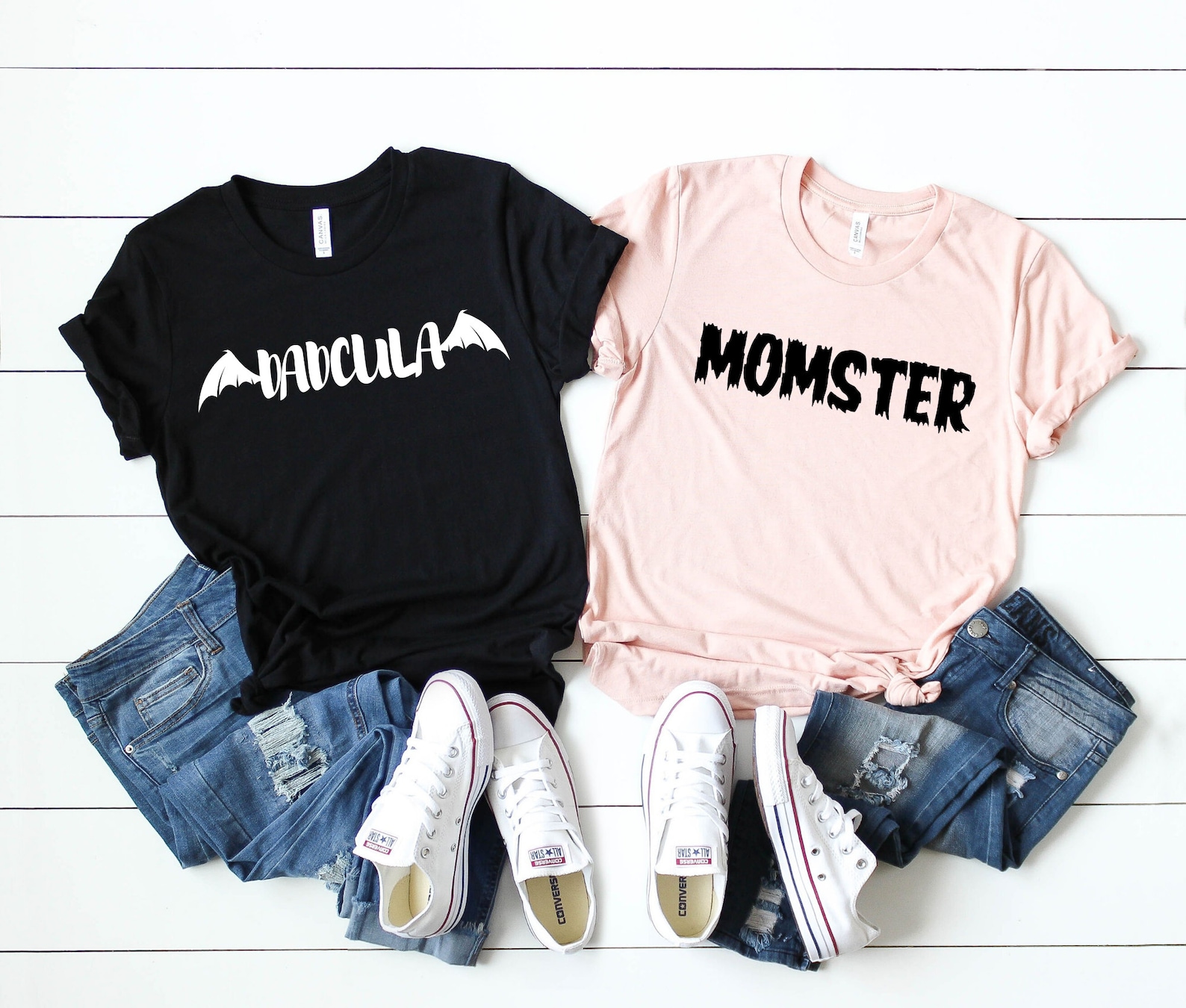 Mom and Dad Halloween Shirts Momster Shirt Dadcula Shirt Etsy