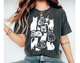 cute cat shirt for women, cat shirt, cat tshirt, cat shirts, cat lover shirt, funny cat shirt, cat shirt women, cat gifts cat tshirts