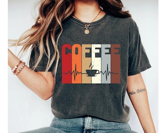 Coffee Shirt Coffee Coffee Coffee T-Shirt Womens Shirt Graphic Tee Gift for Coffee Lover Coffee Drinker Shirt Mother's Day Gift Mom