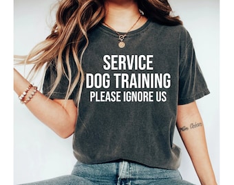service dog trainer please ignore us shirt, service dog shirt, dog trainer shirt, dog training shirt, service dog training shirt, dog tshirt