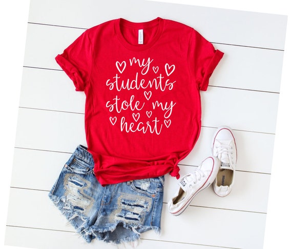 My Students Stole My Heart Shirt Teachers Valentines Gift My Students Stole My Heart Shirt Teachers Valentines Gift