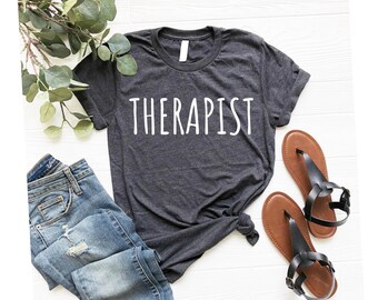 Therapist Shirt Therapist Gift Gift For Therapist Therapy Shirt Mental Health shirt Awareness shirt Counselor Shirt Psychologist Shirt OK