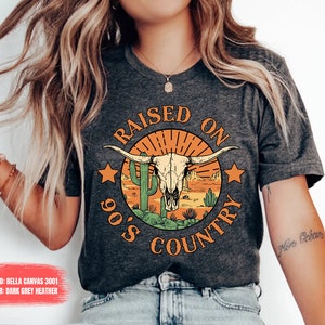 Camisa de música country, camisa de vaquera, camisa de campo de los 90, camisa del sur, camisa de granja, camisa de concierto de país, camisa occidental