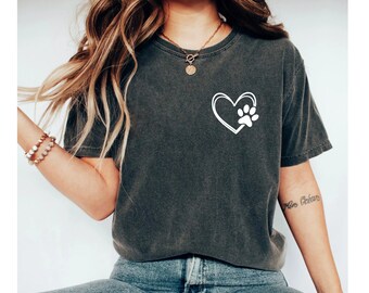 Dog Lover shirt Womens Dog Shirt Cute Dog Paw Shirt Dog Owners Gifts Funny Dog Shirt Dog Shirt for Women Cute Puppy Shirt