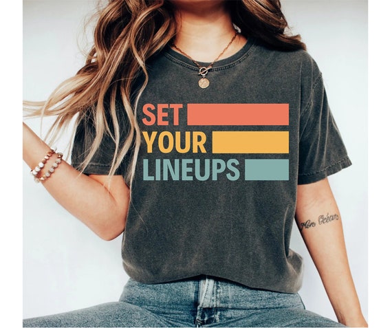set your lineups shirt, football shirt, football shirt women, football tshirt, mom shirt, funny football shirt, football tees for women