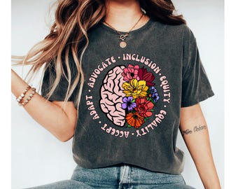 Social Worker Shirt, Mental Health Advocate Tee, Social Work Gift, Therapist Shirt, Inclusion Equity Acceptance Shirt, Counselor Gift