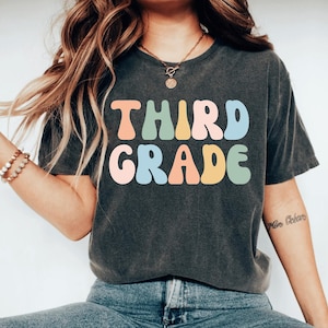 Third Grade Teacher Shirt Teacher shirt, 3rd Grade Teacher Tee, Retro Teacher Shirt, School Teacher Gift, Back to school shirt