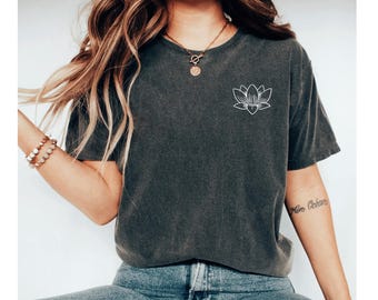 Lotus Flower Shirt, Lotus Tee, Yoga T-Shirt, Mandala Tee, Spiritual Gift, Meditation Shirt, Lotus Flower Gift, Yoga Tee